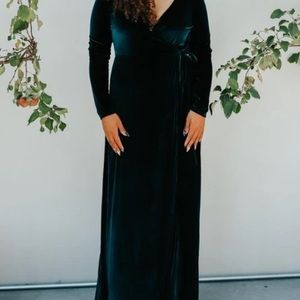 Baltic Born Esmeralda Velvet Dress Jade